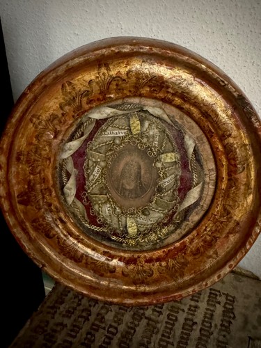 Altes reliquiar klosterarbeit - altes,