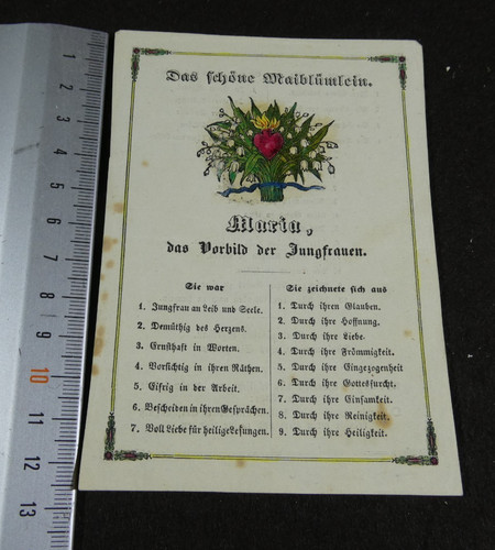 Andachtsbild holy card - andachtsbild,