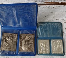 4 Alte PILGERMEDAILIEN aus