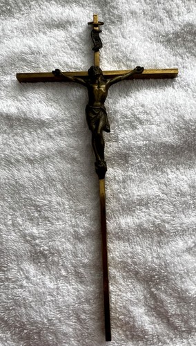 Kruzifix wandkreuz messing - kruzifix,