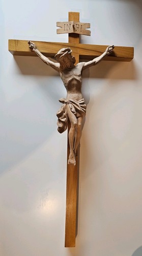 Holz kruzifix wandkreuz - holz,