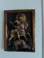 Wandrelief Holz handgeschnitzt