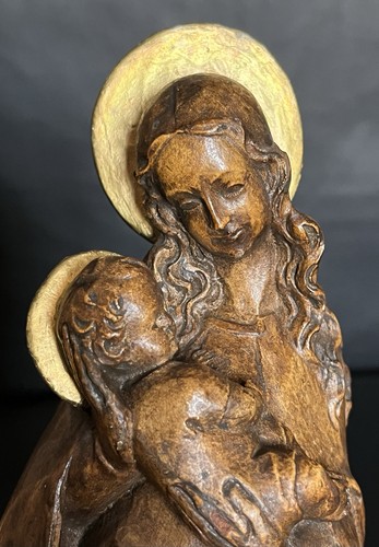 Antikes wandrelief madonna - antikes,
