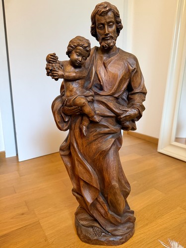 Heiliger josef mit jesuskind - heiliger,
