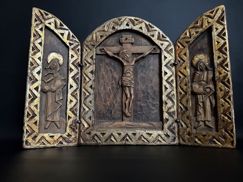 Hausaltar triptychon holz - hausaltar,