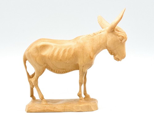 Anri esel krippenfigur holz - esel,