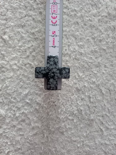 Kreuz stein anhänger mit - stein, loch
