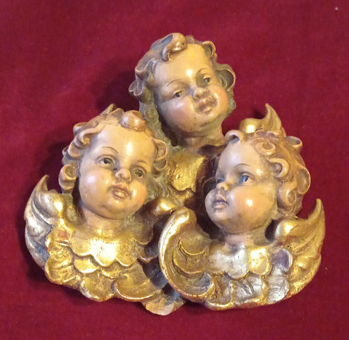 Relief wandfigur holz - holz, 3