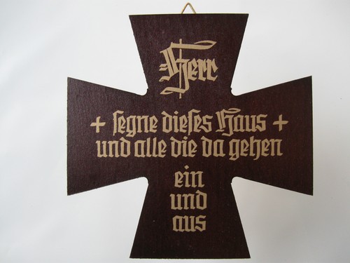 Haussegen holz kreuz - haussegen, spruch