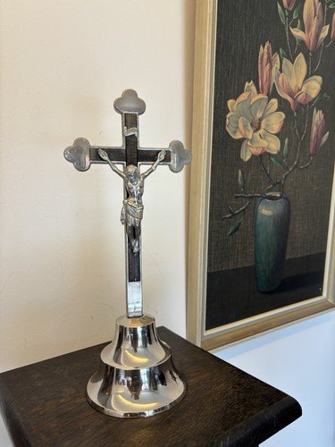 Vintage silberfarbenes jesus - vintage,