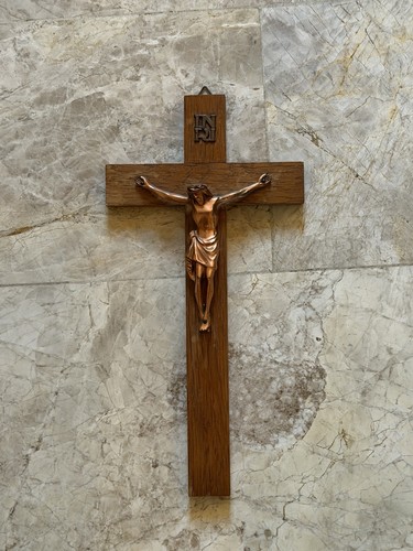Kruzifix wandkreuz holz mit - kruzifix,