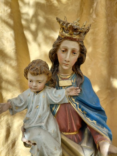 Madonna mit kind holz 58 - kind,,