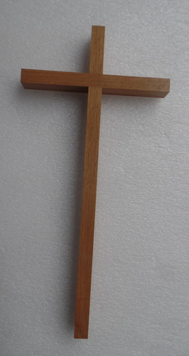 Wandkreuz holz hell - 35,