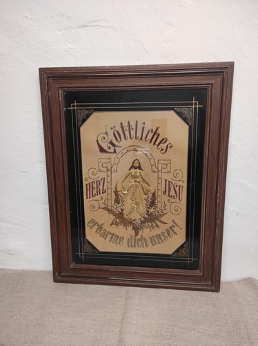 Altes heiligenbild jesus - altes,