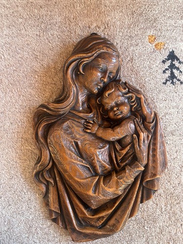 Wandrelief madonna mit kind - wandrelief,