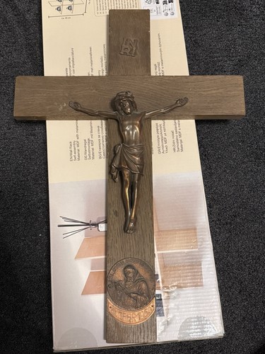 Holz kruzifix wandkreuz braun - wandkreuz,