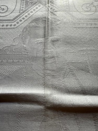 Antikes damasttuch papst pius - papst,