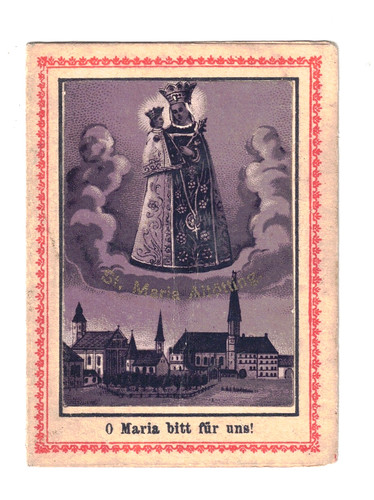 Altes andachtsbild maria - andachtsbild, st.