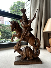 Holzfigur Heiliger Georg