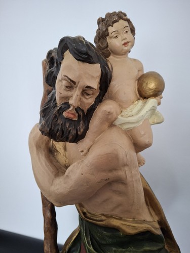 Antike skulptur handbemalte - skulptur,