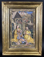 altes Gemälde -  Weihnachten