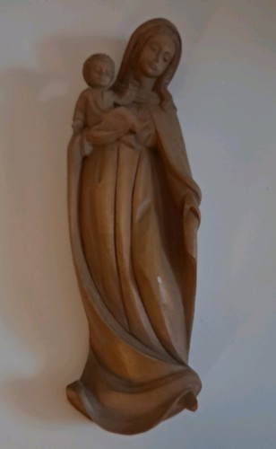 Schöne holzfigur madonna - schöne,