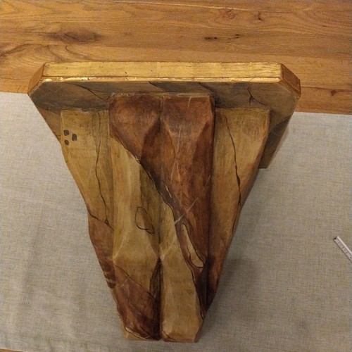 Wandkonsole holz massiv für - ,