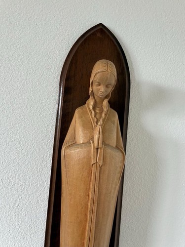Maria holz wandfigur - maria, holz-wandfigur