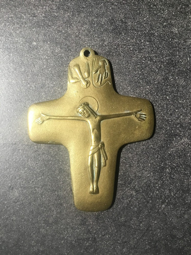 Kruzifix klein messing