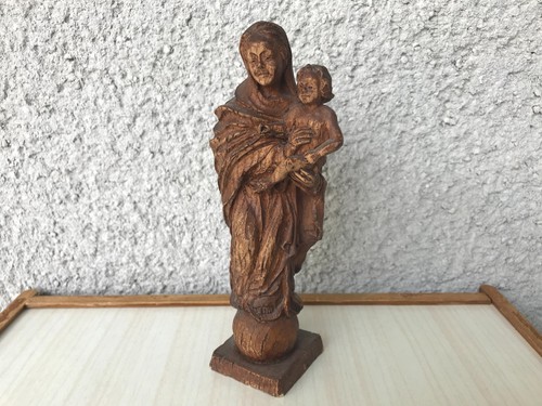 Madonna mit kind holz - madonna, kind,