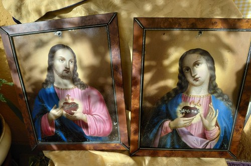 Herz jesu und maria - herz, Öl